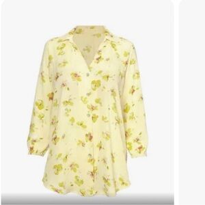 Cabi Go To Yellow Floral Blouse